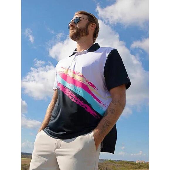 Chubbies Men’s Polo Shirts Tennis Performance Shirt Size XL Stretch Golf Summer - Picture 2 of 10